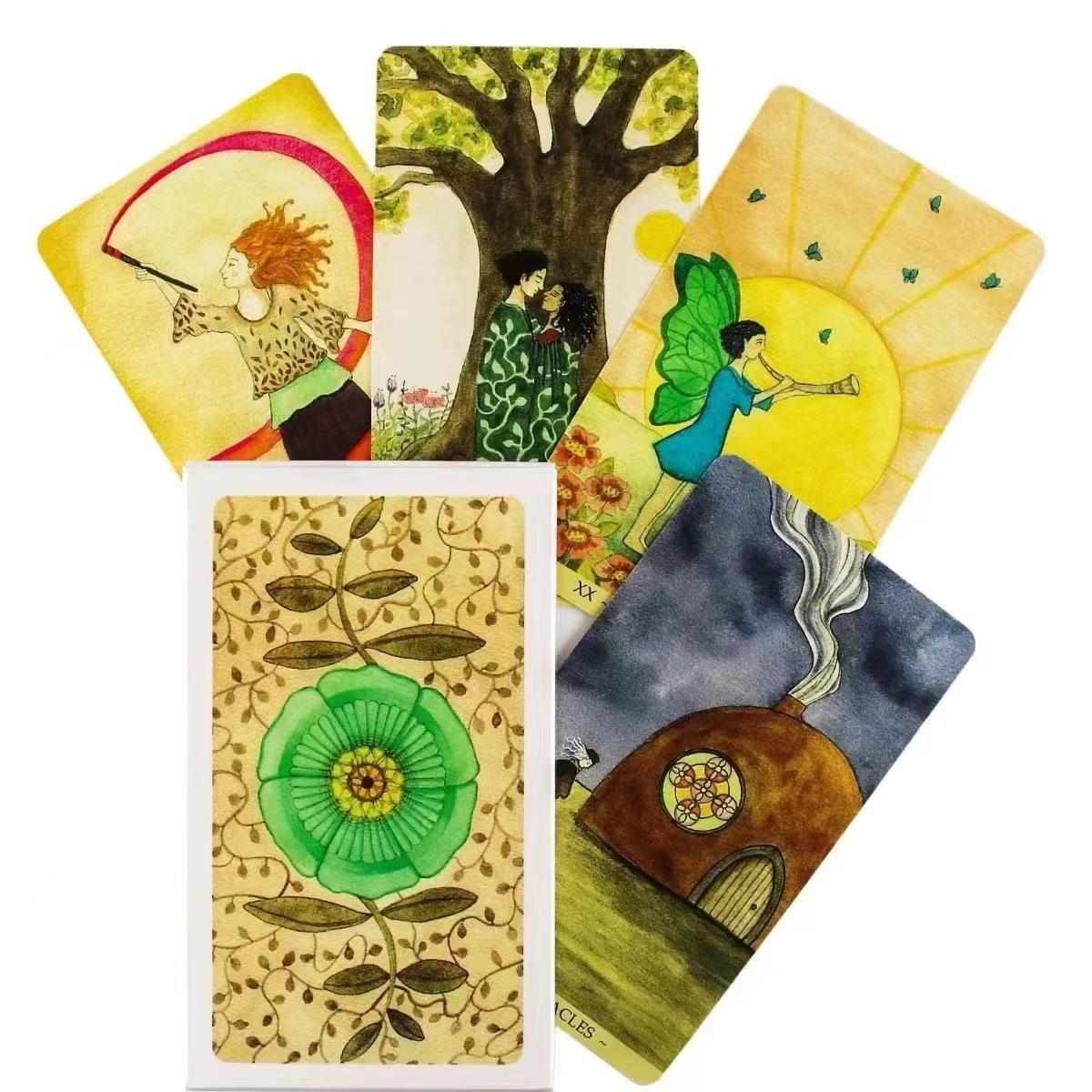 Tarot Deck With Guidebook - Orijinal Tarot Kartları Dayanıklı Mara Lunne