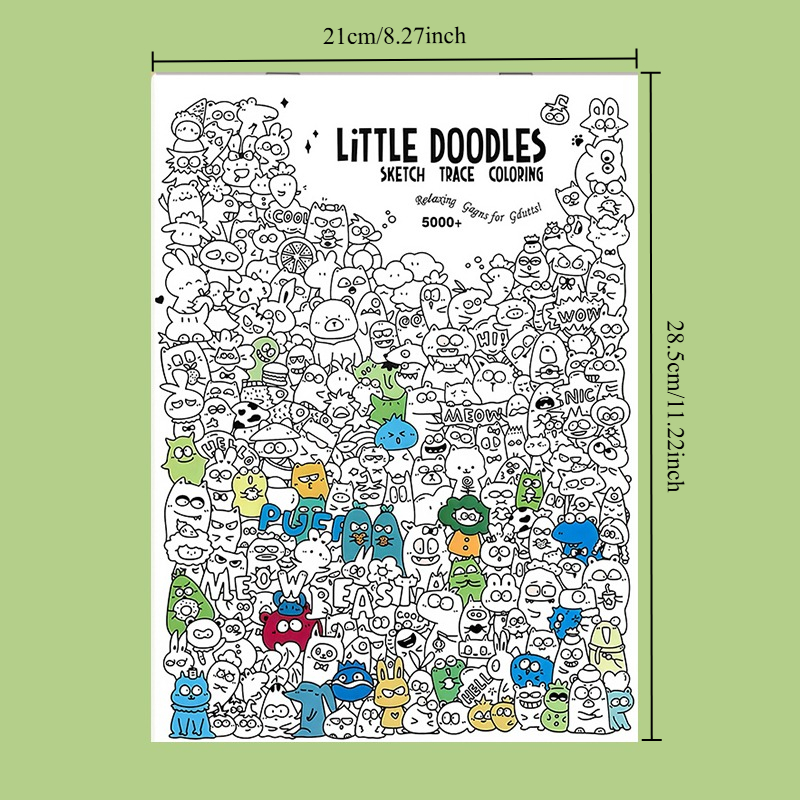 16 Sayfa, Küçük Çizimler İçere - Adult Coloring Book Stress Relief incelemesi ve fiyatı