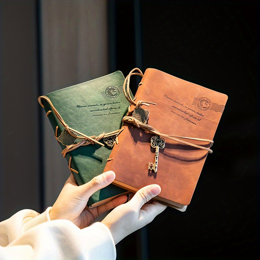 kayış ve kolye ile antika deft - Vintage Leather Journal Notebook incelemesi ve fiyatı