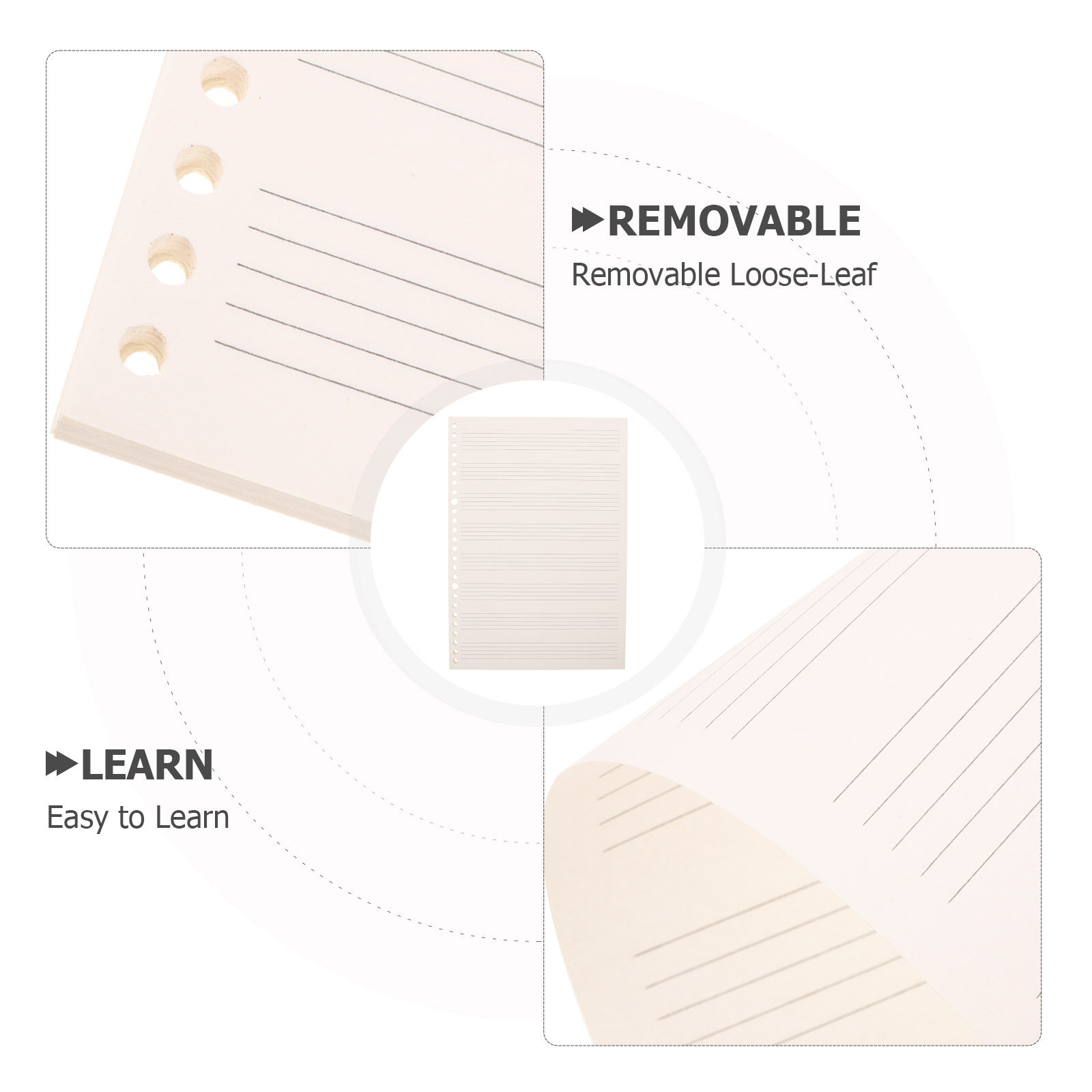 3 Adet Kompakt, Çıkarılabilir  - Blank Sheet Music Notebook incelemesi ve fiyatı
