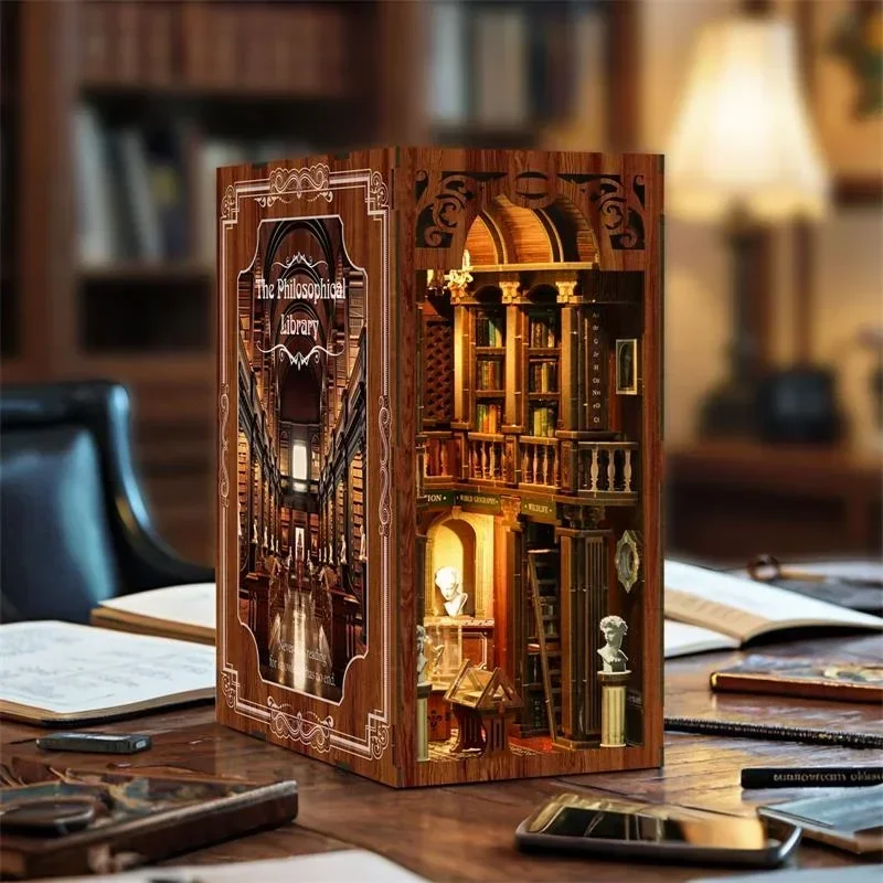 Philosophical Library Casa Yen - Diy Wooden Book Nook Kit Shelf Insert incelemesi ve fiyatı