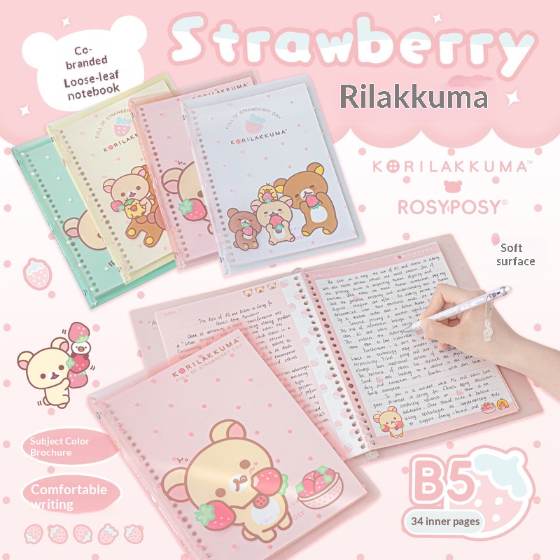 Rosyposy Korilakkuma Çilek B5  - Blank Sheet Music Notebook incelemesi ve fiyatı