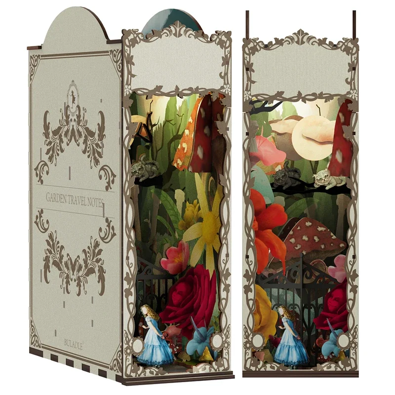 Bahçe Travelogue Kitap Ayracı  - Diy Wooden Book Nook Kit Shelf Insert incelemesi ve fiyatı