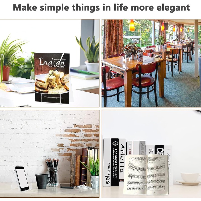 11 adetlik akrilik kitap stand - Clear Acrylic Book Stand Holder incelemesi ve fiyatı