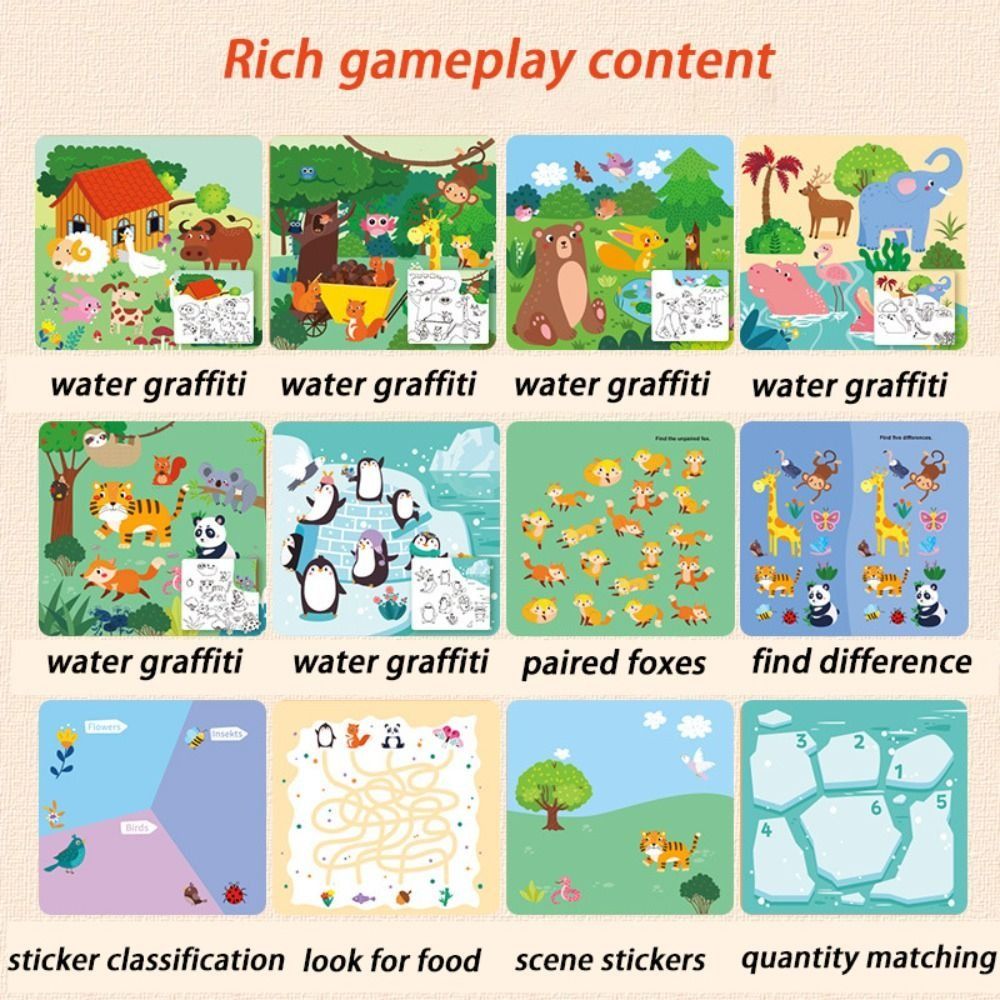 Yeniden Kullanılabilir Suyla Ç - Reusable Water Magic Coloring Book incelemesi ve fiyatı